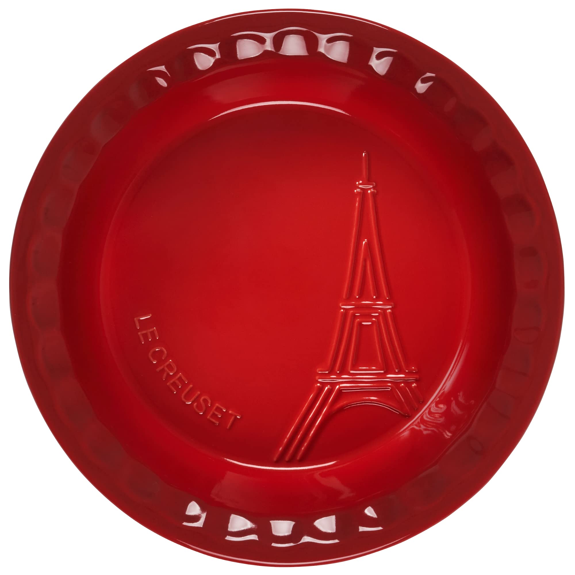 Amazon.com: Le Creuset Eiffel Tower Collection Stoneware Pie Dish